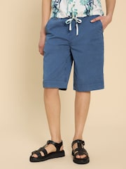 White Stuff Blue Hayley Organic Chino Shorts - Image 5 of 7