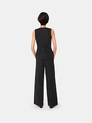 Whistles Black Linen Blend Lindsey Trousers - Image 2 of 5