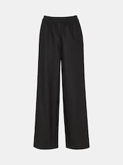 Whistles Black Linen Blend Lindsey Trousers - Image 5 of 5
