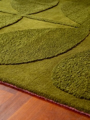 Orla Kiely Green Solid Stem Rug - Image 2 of 4