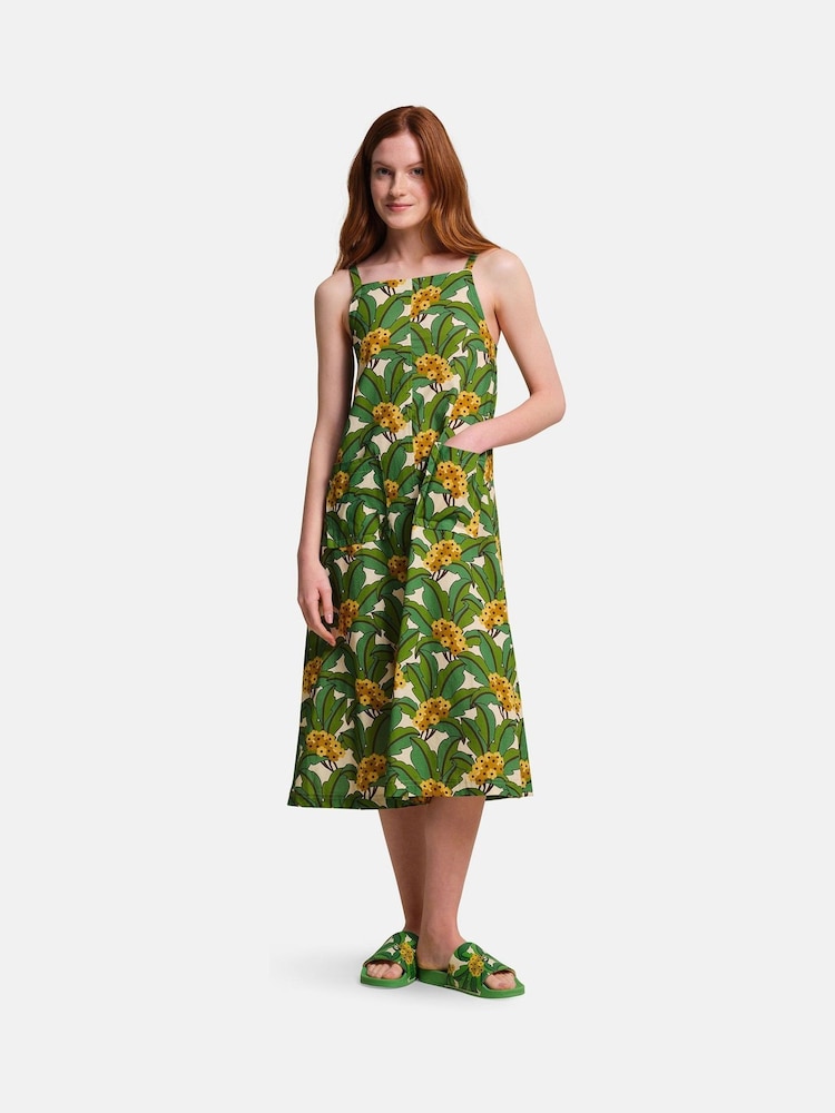 Regatta Green Orla Kiely II 100% Cotton Sun Dress - Image 1 of 7
