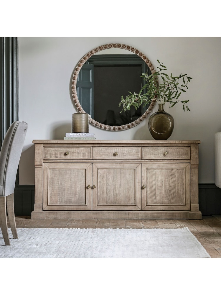 Gallery Home Natural Eastfield 3 Door 3 Drawer Sideboard - Image 1 of 10