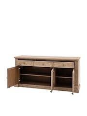 Gallery Home Natural Eastfield 3 Door 3 Drawer Sideboard - Image 10 of 10