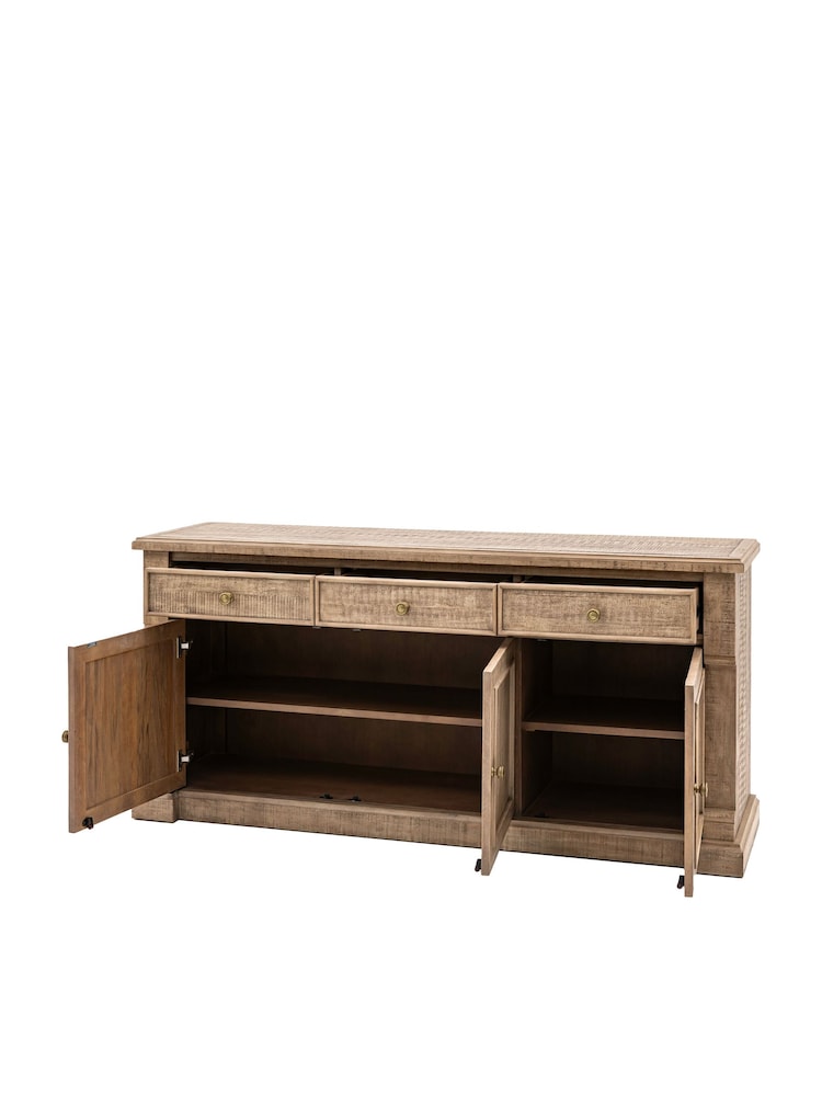 Gallery Home Natural Eastfield 3 Door 3 Drawer Sideboard - Image 10 of 10