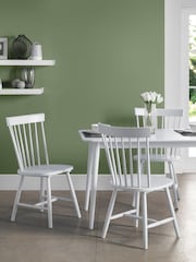 Julian Bowen White Torino Chairs Set Of 4 - Image 1 of 4
