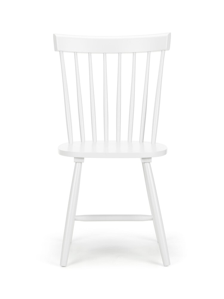 Julian Bowen White Torino Chairs Set Of 4 - Image 4 of 4