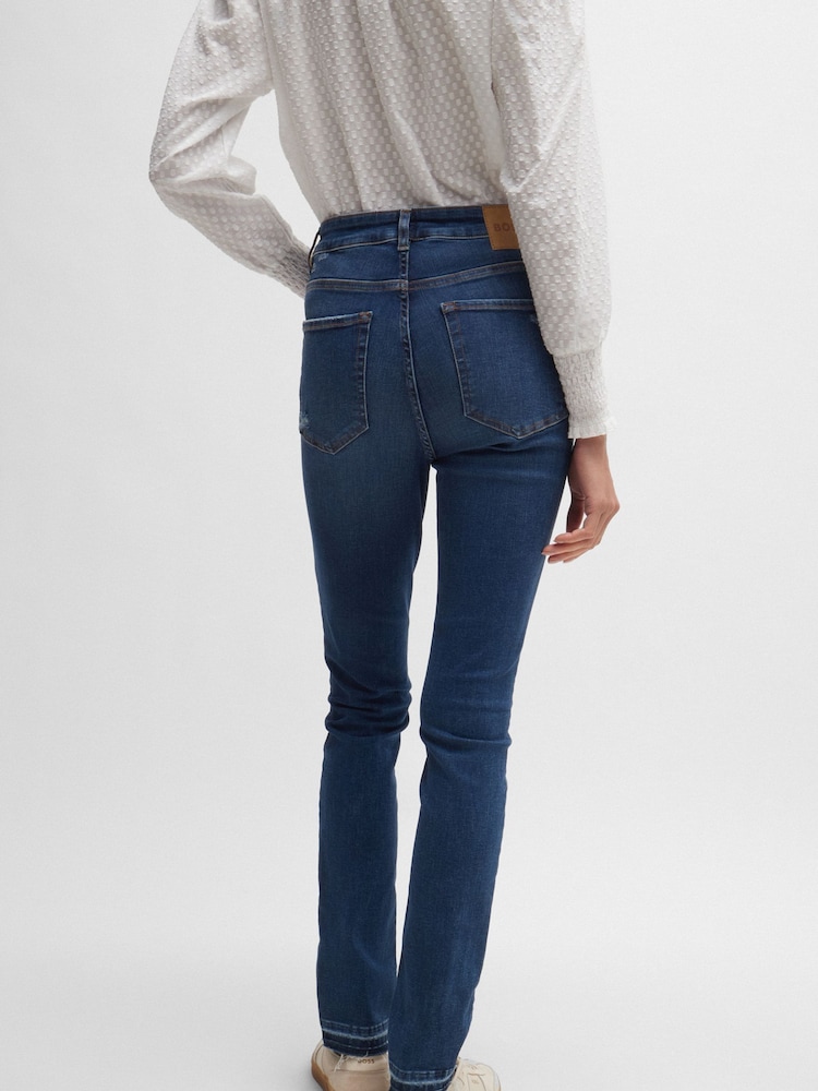 BOSS Dark Blue Slim Fit Supreme Movement Stretch Denim Jeans - Image 2 of 5