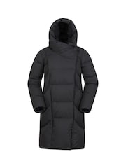 Mountain Warehouse Black Womens Cosy Wrap II Extreme Water Resistant Down Jacket - Image 3 of 5