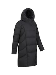 Mountain Warehouse Black Womens Cosy Wrap II Extreme Water Resistant Down Jacket - Image 4 of 5