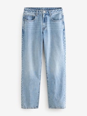 Mid Blue Hourglass Rigid Straight Leg 100% Cotton Jeans - Image 7 of 8