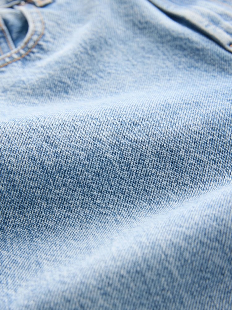 Mid Blue Hourglass Rigid Straight Leg 100% Cotton Jeans - Image 8 of 8