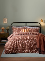 Furn Brown Deer Print Duvet Cover Set - Image 1 of 3