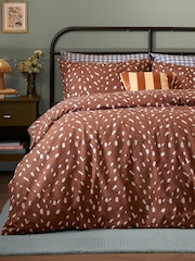 Furn Brown Deer Print Duvet Cover Set - Image 3 of 3