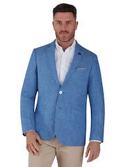 Raging Bull Blue Linen Blazer - Image 2 of 2