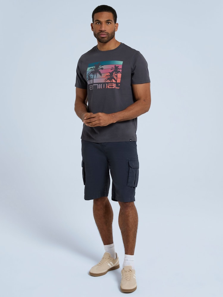 Animal Grey Mens Classico Wave T-Shirt - Image 2 of 9