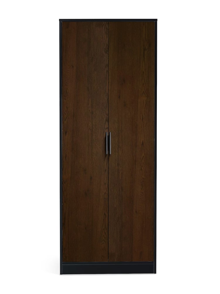 Julian Bowen Black Alba Double Wardrobe - Image 1 of 4