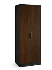 Julian Bowen Black Alba Double Wardrobe - Image 2 of 4
