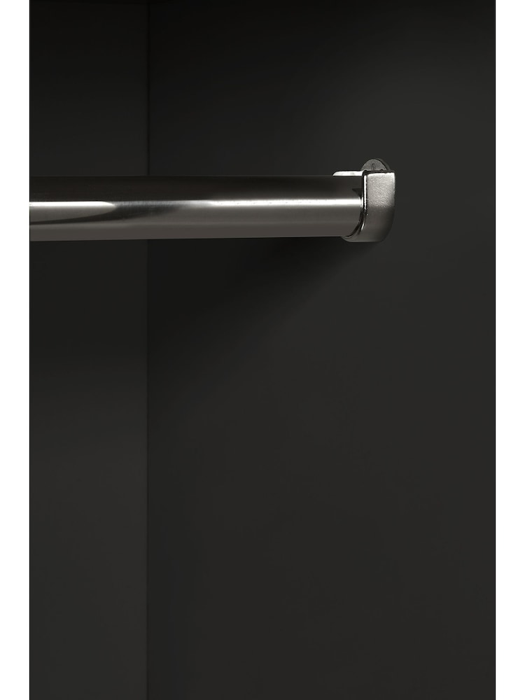 Julian Bowen Black Alba Double Wardrobe - Image 4 of 4