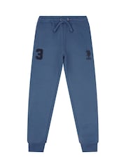 U.S. Polo Assn. Blue Boys Player 3 100% Cotton Joggers - Image 4 of 6