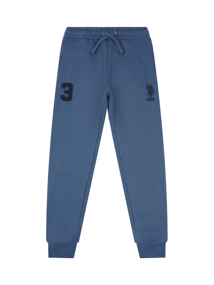 U.S. Polo Assn. Blue Boys Player 3 100% Cotton Joggers - Image 4 of 6