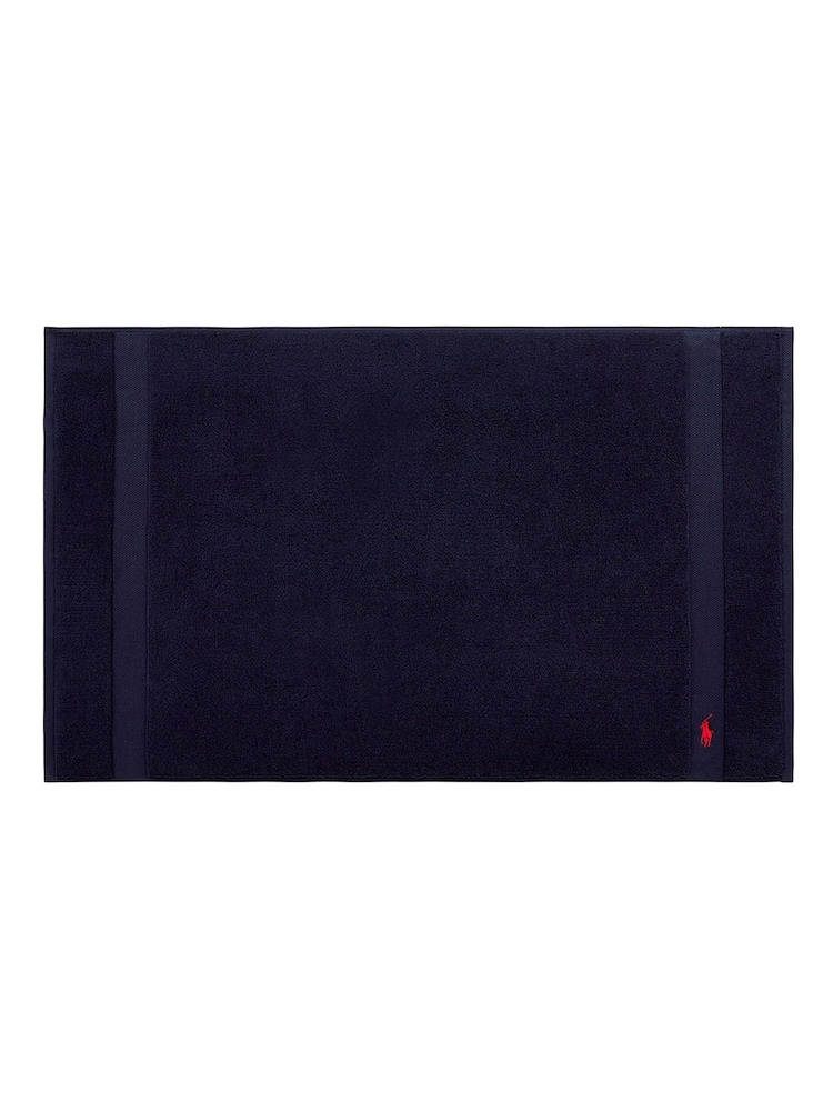 Ralph Lauren Newport Navy Polo Player Bath Mat - Image 1 of 2 Ralph Lauren Newport Navy Polo Player Bath Mat - Image 1 of 2