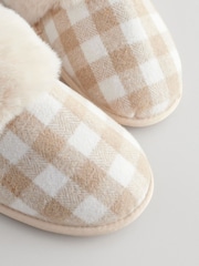 Neutral Check Mule Slippers - Image 5 of 6