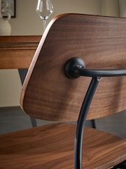 MADE.COM Set of 2 Dark Brown Airi Dining Chairs - Image 3 of 7