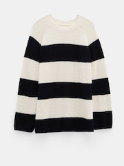 Hush White Konnie Striped Knitted Jumper - Image 6 of 6