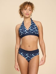 White Stuff Blue Sunshine Reversible Bikini Top - Image 1 of 7