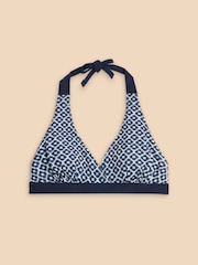 White Stuff Blue Sunshine Reversible Bikini Top - Image 5 of 7