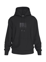 Calvin Klein Black Logo Embroidery Patch Hoodie - Image 1 of 2