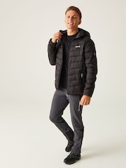 Regatta Black Hooded Hillpack II Lightweight Padded Jacket - Image 1 of 9