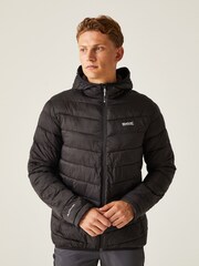 Regatta Black Hooded Hillpack II Lightweight Padded Jacket - Image 2 of 9