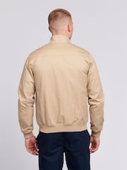 U.S. Polo Assn. Brown Mens 100% Cotton Twill Harrington Jacket - Image 4 of 8