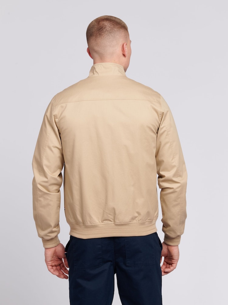U.S. Polo Assn. Brown Mens 100% Cotton Twill Harrington Jacket - Image 4 of 8