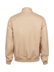 U.S. Polo Assn. Brown Mens 100% Cotton Twill Harrington Jacket - Image 8 of 8
