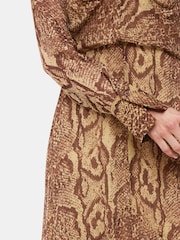 Whistles Animal Serpent Midi Dress - Image 4 of 5