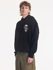 Religion Black Distorted Skull Hoodie - Image 4 of 4