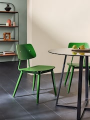MADE.COM Set of 2 Green Airi Dining Chairs - Image 1 of 6