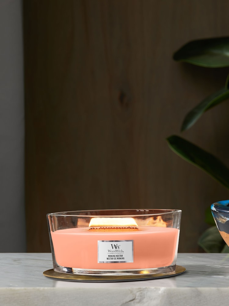 Woodwick Orange Ellipse Manuka Nectar Candle - Image 1 of 4
