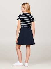 Tommy Hilfiger Blue Essential Skater Dress - Image 2 of 5