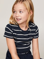 Tommy Hilfiger Blue Essential Skater Dress - Image 3 of 5
