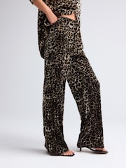 Animal Velvet Wide leg Trousers - Image 2 of 7