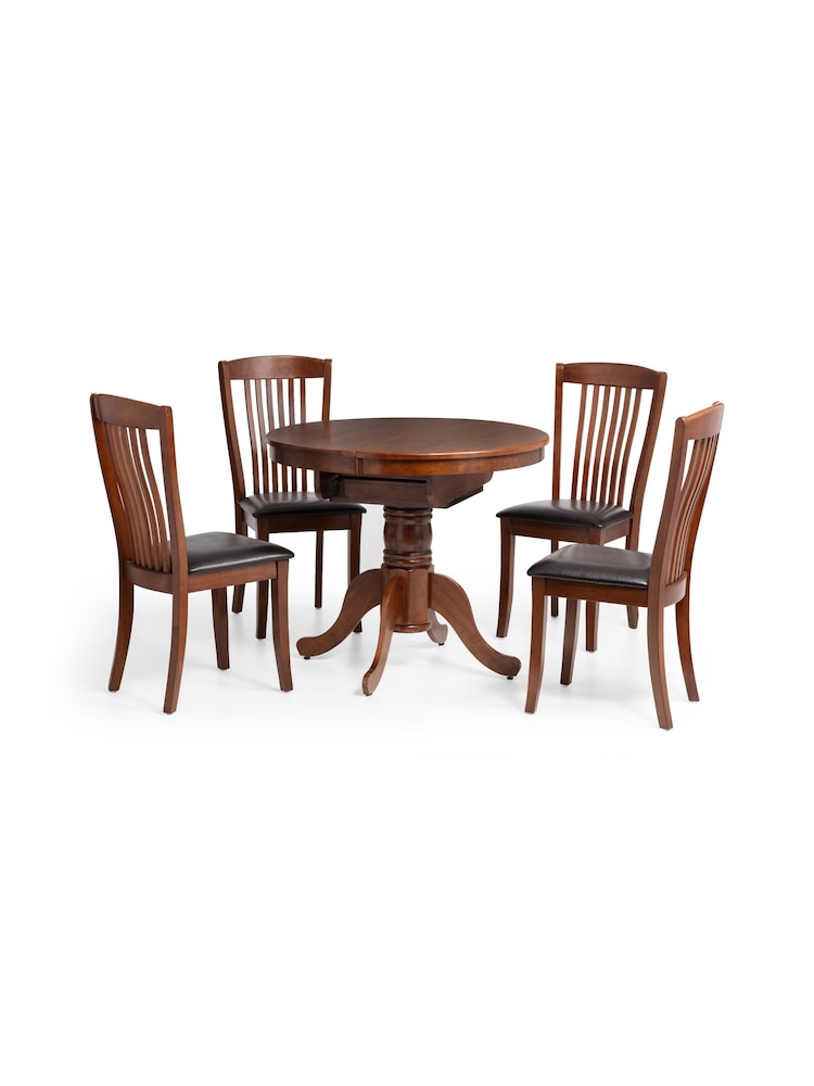 Julian Bowen Mahogany Canterbury Extending Table - Image 2 of 6