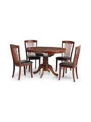 Julian Bowen Mahogany Canterbury Extending Table - Image 3 of 6