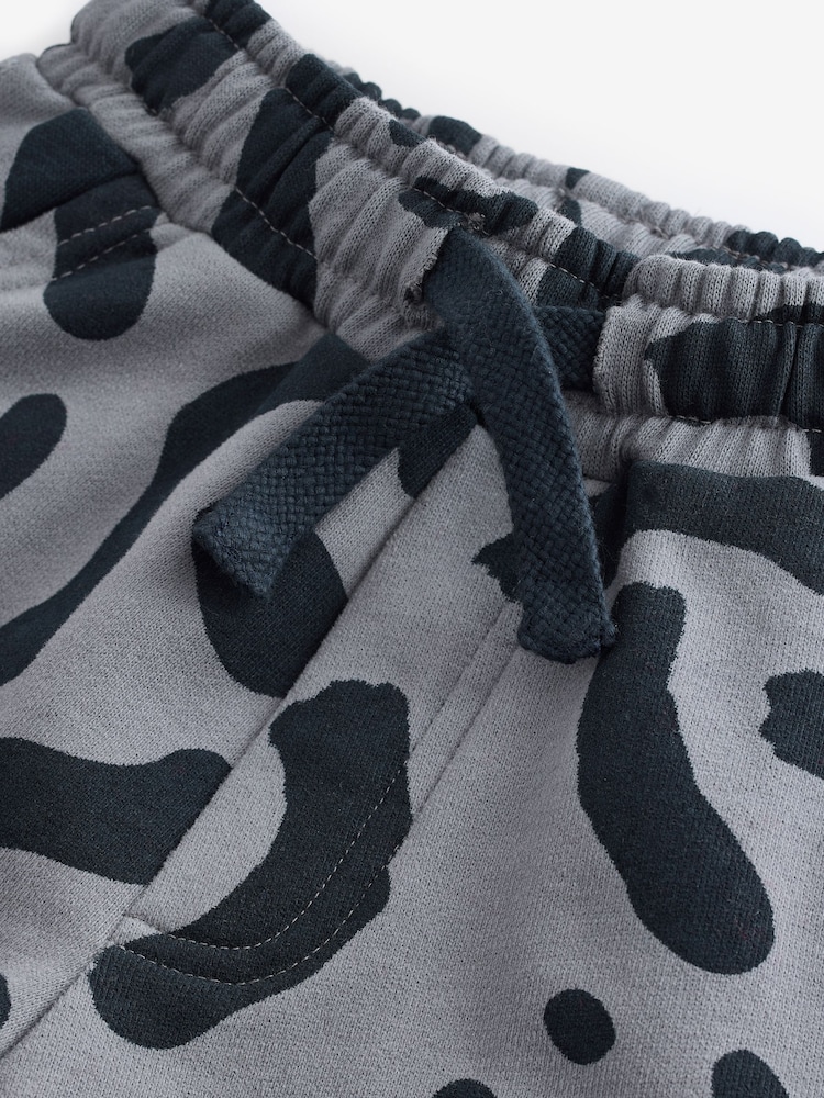 Grey Patterned Jersey 100% Cotton Joggers (3mths-7yrs) - Image 6 of 7