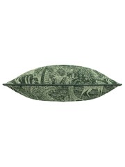 Furn Emerald Winter Woods Animal Chenille Cushion - Image 3 of 5