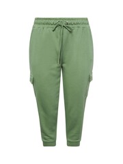 Yours Curve Green Cropped Cargo Joggers - Image 4 of 4