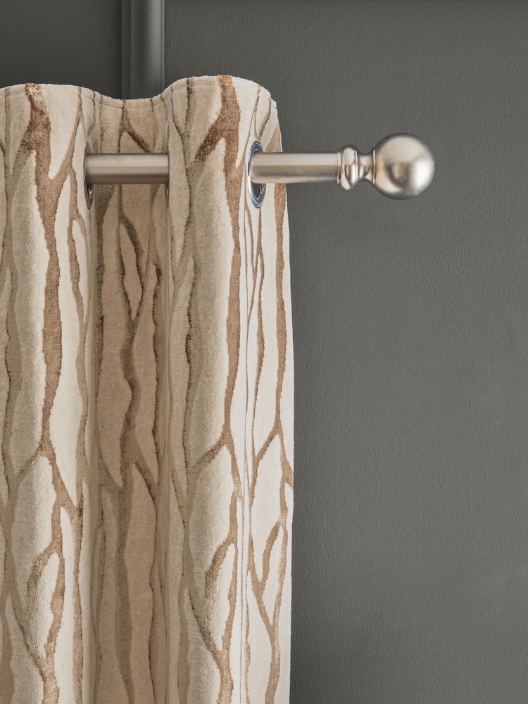 kolekcija Luxe Heavyweight Velvet Abstract Zebra potisk; vzorec Eyelet Lined zavese - Slika 1 iz 4 kolekcija Luxe Heavyweight Velvet Abstract Zebra potisk; vzorec Eyelet Lined zavese - Slika 1 iz 4