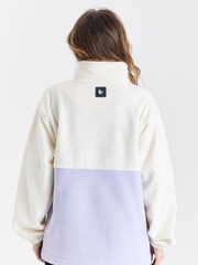 Harper & Lewis Cream April 1/4 Zip Polar Fleece - Image 7 of 9